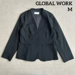GLOBAL WORK ノーカラージャケット　M