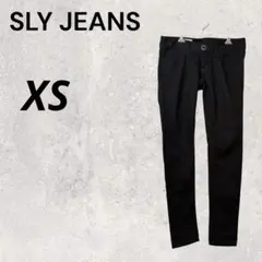 SLY JEANS スキニーデニム XS ブラック スライ ジーンズ モード 秋
