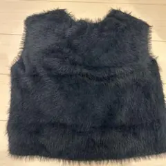 グレー ファー ベスト サイズFREE