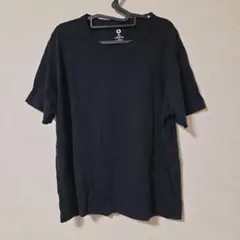 ファミリーマート　綿100% クルーネック半袖Tシャツ　XL　黒　ブラック