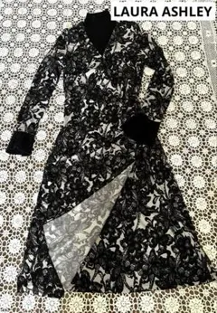 《美品》ローラアシュレイ LAURA ASHLEY花柄 ロングワンピース