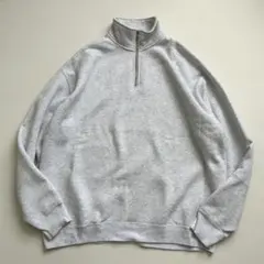 ユナイテッドアスレ ハーフジップスウェット XL グレー