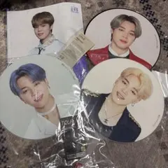 BTS ジミン　うちわ　フラッグ　4点セット【おまけ付き】　値下げ中