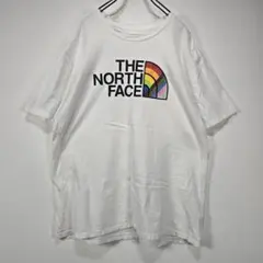 THE NORTH FACE　半袖　Tシャツ　XL　ビッグサイズ　ロゴ　古着