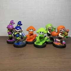 スプラトゥーン　amiibo 色違い　ガール　ボーイ　イカ　6体セット