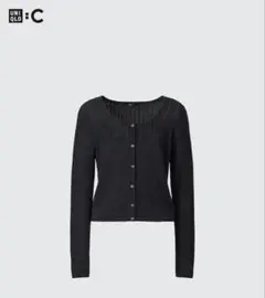 UNIQLO レースラウンドネックショートカーディガンM