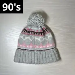 90~00s OLD GAP ボンボンニット帽 archive y2k tech