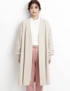 タグ付き新品　grove 袖口リブ ガウン コート