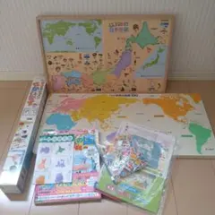 地図パズルと国旗セット