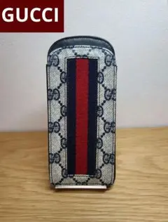 ✨希少✨美品✨GUCCI グッチ メガネケース ペンケース シェリーライン 本革 GUCCI グッチ メガネ 眼鏡 フレーム 度付き 度入り 伊達