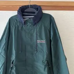 早い者勝ち NAUTICA オリーブグリーン ナイロンジャケット - メルカリ