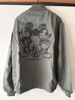GU×UNDERCOVER ミッキー MA-1ジャケット オリーブグリーン　Sのサムネイル