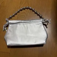 PAMEO POSE がま口ショルダーバッグ シルバー - メルカリ