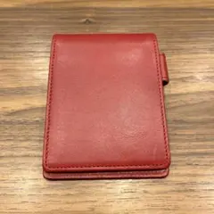 新品 未使用 メモ帳 メモ帳カバー カバー ケース レッド 赤 メモケース