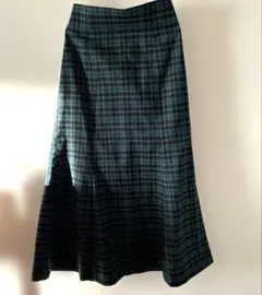チェック　ロングスカート　センスオブプレイス