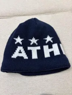 ATHLETA ニット帽 ビーニー ネイビー