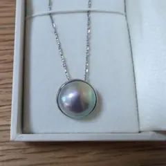 Pt850/ペルマキーナ/高級 奄美大島産 超綺麗なマベパールペンダントトップ