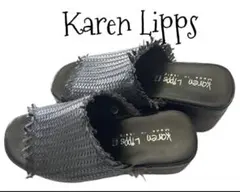 KAREN LIPPSメッシュ編みミュール　ウェッジソール7㎝36¥17,600のサムネイル