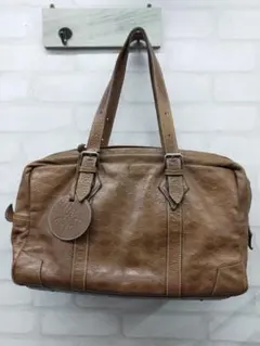 Vivienne Westwood レザーボストンバッグ オーブ型押し