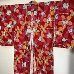 レア 当時物 古着 SANRIO ハローキティ キティちゃん 総柄 浴衣のサムネイル