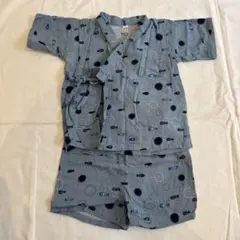 魚柄 甚平 夏用 半袖 サイズ95 男の子