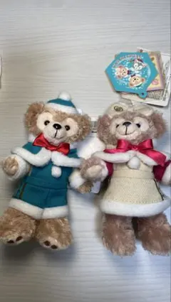 ダッフィーとシェリーメイ ぬいぐるみバッチ