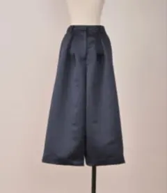 heve. heve ガウチョパンツ HEVE ヘイヴ ネイビー ワイドパンツ ポリエステル100% 【公式通販】