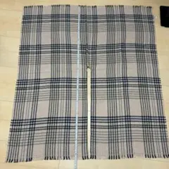 UNIQLO ストール　2way　大判ストール　ベージュチェック　レディース