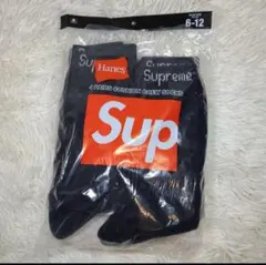 【Supreme】Hanes Crew Socks ヘインズ　ソックス　黒1足