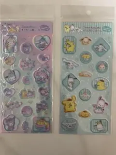 サンリオ　すりガラス風シール　2枚セット