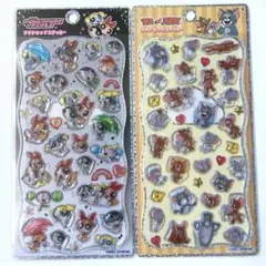正規品新品パワパフ♡トムとジェリーうるちゅるポップステッカー