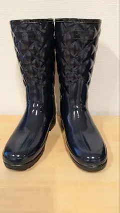 HUNTER ネイビー キルティング長靴　値下げしました〜