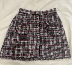 ZARA BASIC ツイード 台形スカート M
