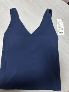 【新品タグ付】UNIQLO ネイビー エアリズムブラトップ Sサイズ