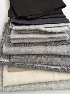 No.05リネンウールハギレ生地セットタケミクロス