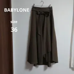 BABYLONE ブラウン フレアスカート 36