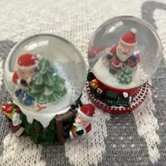 美品⭐︎サンタクロース スノードーム セット