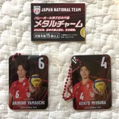 【メタルチャーム】バレーボール男子日本代表 山内晶大 宮浦健人