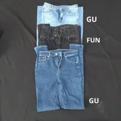 GU レディース デニムパンツ 3本セット まとめ売り