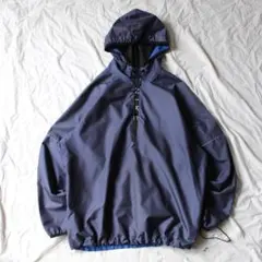 名作•レア 90s NIKE アノラック センターロゴ ハーフジップ フーディー