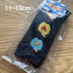 新品♥可愛いハイソックスK.L.C. ベビー靴下 11~13cm 黒