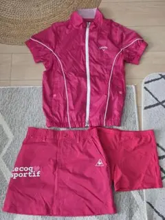 ゴルフウェアle coq sportif ピンクスカート callaway半袖