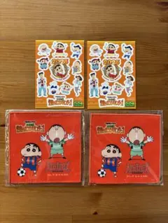 クレヨンしんちゃん アルビレックス ミニタオル ステッカー