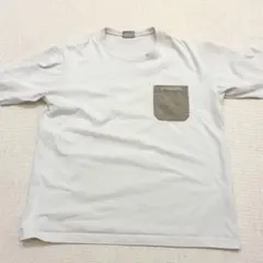 Columbia ポケット付き Tシャツ ホワイト Lサイズ