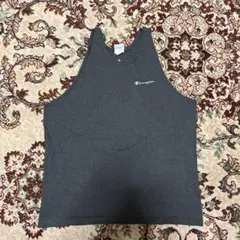 【メキシコ製】チャンピオン 刺繡ワンポイント タンクトップ XL 灰色 Cマークのサムネイル
