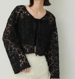 新品未使用 SENSE OF PLACE フラワー レース ブラウス