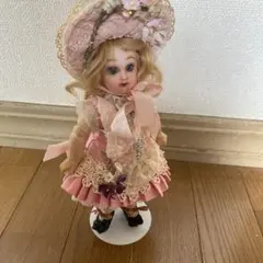 ビンテージ ビスクドール お人形 身長約50cm スタンド付き - メルカリ