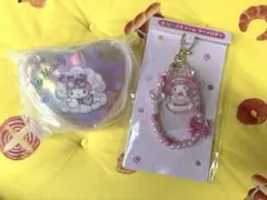 マイメロディ・ビーズチャーム＆クリアポーチセット