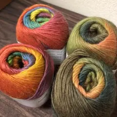 グラデーションウールヤーン4玉