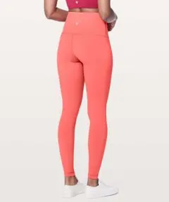 lululemon ハイライズ ヨガレギンス コーラルピンク S